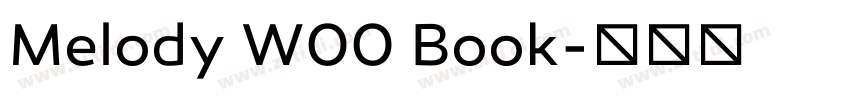 Melody W00 Book字体转换